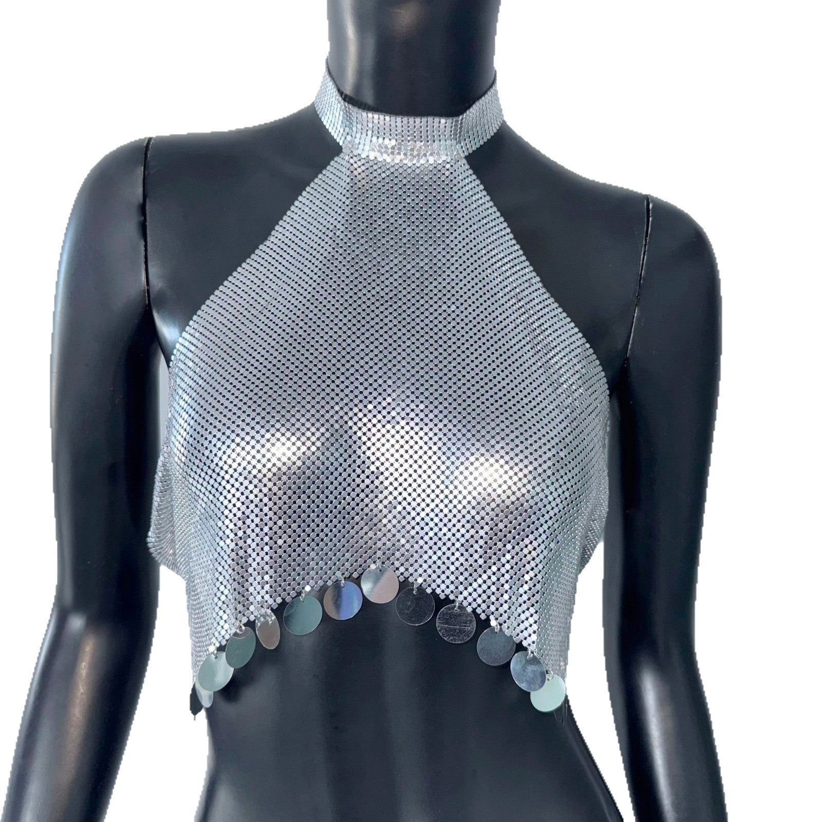European And American Women's Sequins Halter Top